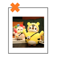 Kawaii knuffel pinguin tijger